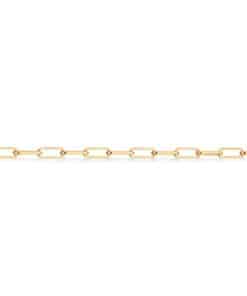 SCROUPLES LINKS HALSKÆDE SØLV FORGYLDT 45 CM - 37882,45