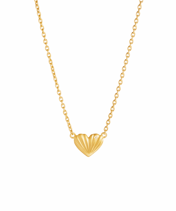 BYBIEHL JUST LOVE HALSKÆDE SØLV FORGYLDT - 3-4501A-GP