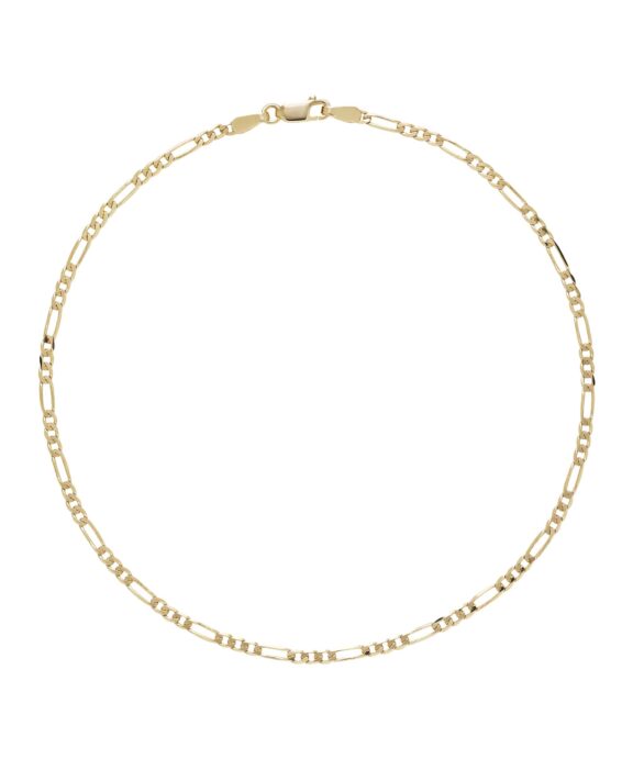 LUND COPENHAGEN ANKELKÆDE 9 KARAT GULD FIGARO 25 CM - 3622025