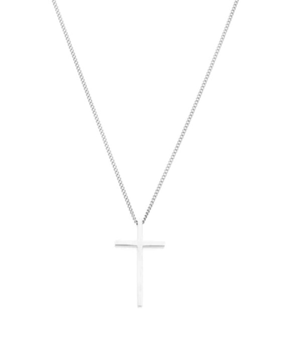 SAMIE STÅL KORS HALSKÆDE - X2003SWS