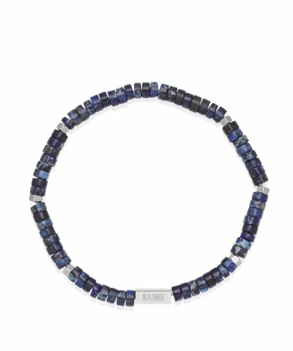 SAMIE ARMBÅND MED BLÅ TURKISER - X3013SWSBLUE