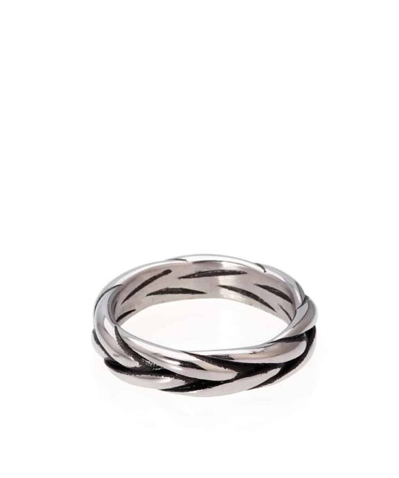 SAMIE RING STÅL MED TWIST - X4004SOS