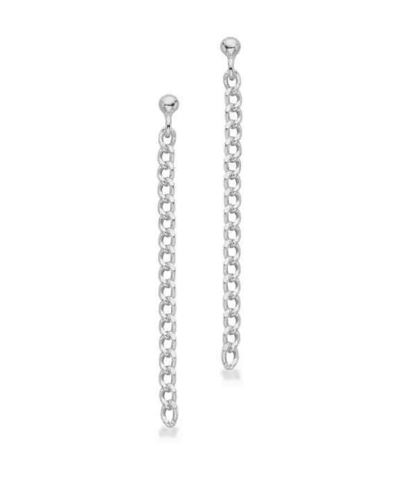 SCROUPLES ØRERINGE I SØLV I PANZER KÆDE - 154542