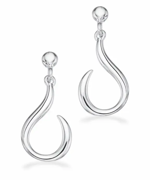 SCROUPLES SØLV ØRERINGE SNOET - 159702