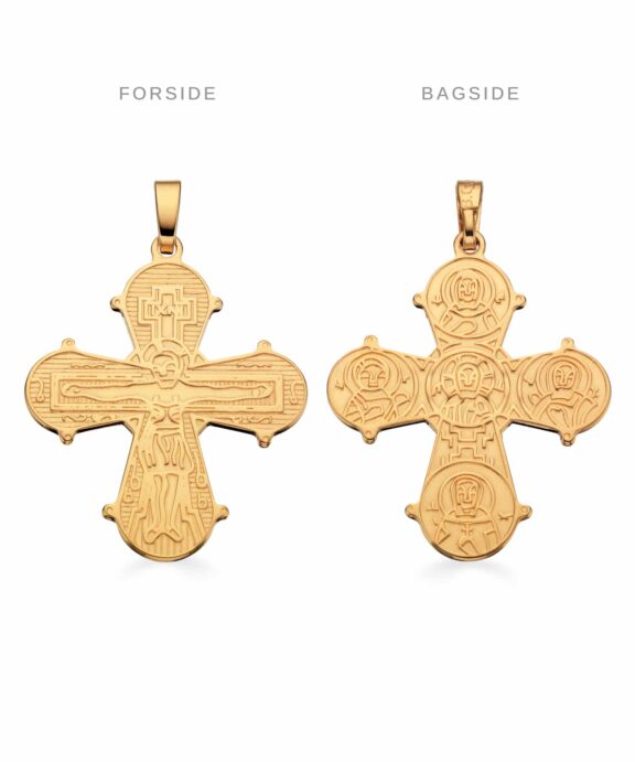 SCROUPLES VEDHÆNG SØLV FORGYLDT DAGMARKORS 21X19 MM - 20232F