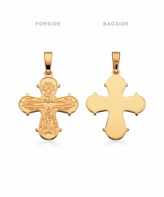 SCROUPLES DAGMARKORS SØLV FORGYLDT MED BLANK BAGSIDE - 20242B-F