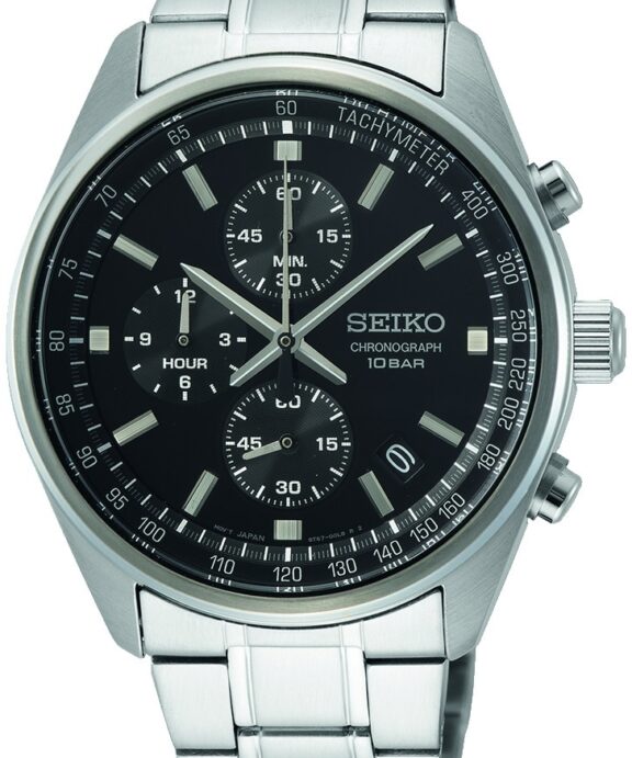 SEIKO CHRONOGRAF HERREUR STÅL MED LÆNKE - SSB379P1
