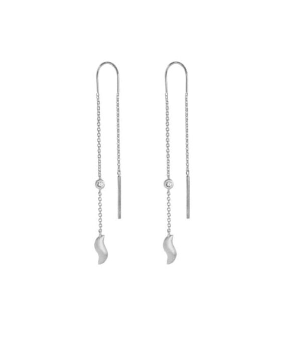 BYBIEHL WAVE DANGLING ØRERINGE SØLV - 4-027A-R