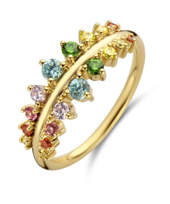 SPIRIT ICONS EMPRESS RING FORGYLDT MULTIFARVED - 51196