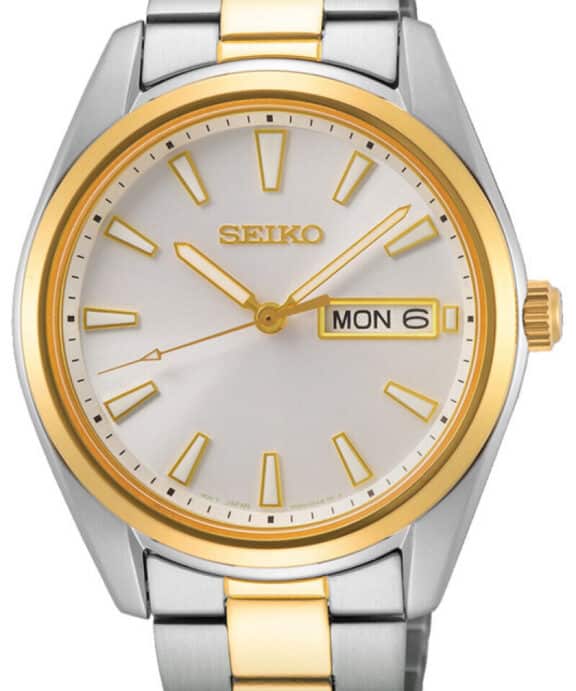 SEIKO HERREUR STÅL/GULD - SUR446P1