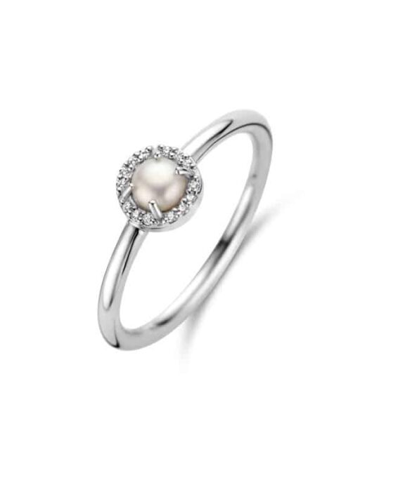 SPIRIT ICONS EUPHORIA RING SØLV MED PERLE OG ZIRKONIA - 53551