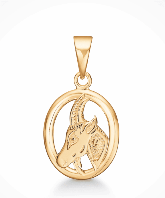 STØVRING DESIGN STJERNETEGN STENBUKKEN 14 KARAT GULD - 74210