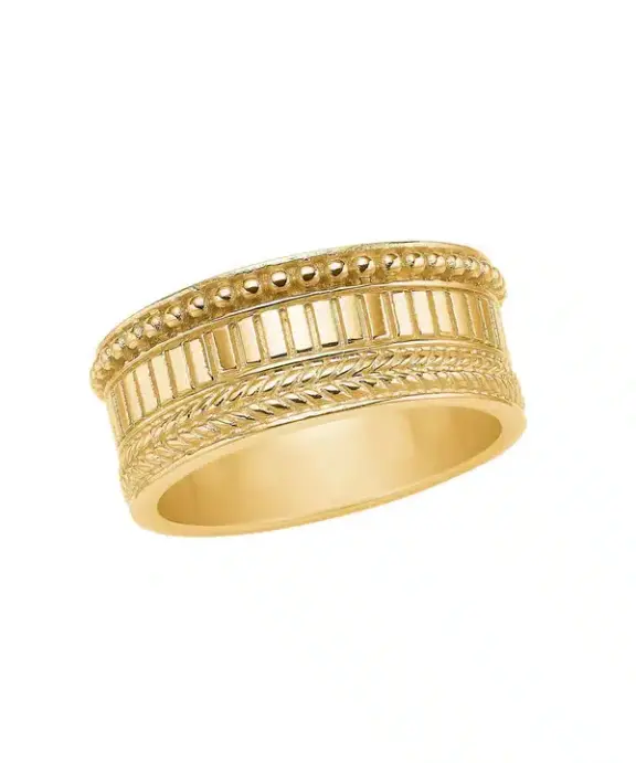 CARRÉ PASHA SØLV FORGYLDT RING - FR 4407