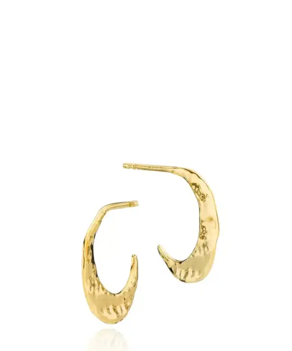 IZABEL CAMILLE X MIE MOLTKE ØRERING SØLV FORGYLDT HALV CREOL - A1796GS