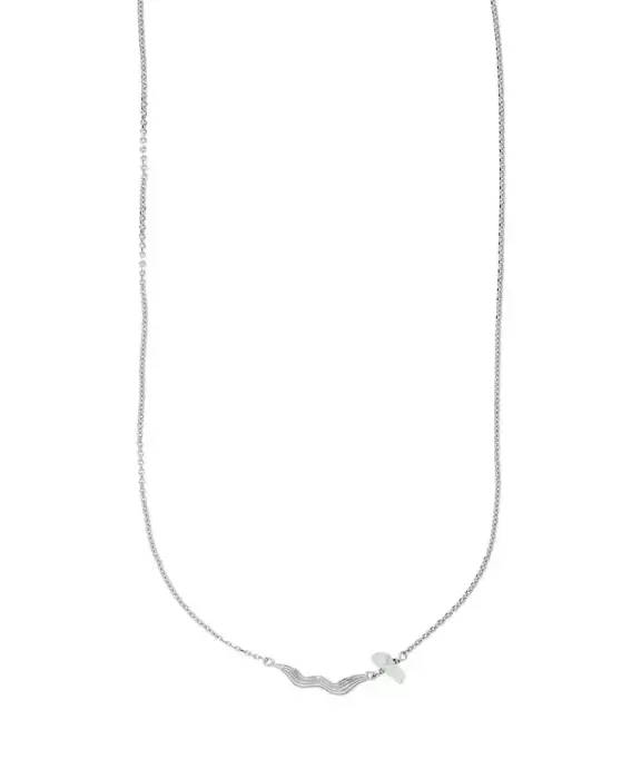 SISTIE X SILKE KRISTENSEN HALSKÆDE SØLV MED PRENIT - Z2039SWS