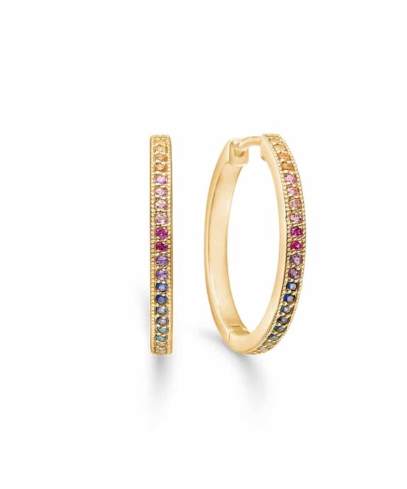 MADS Z POETRY RAINBOW 14 KARAT ØRERINGE CREOL - 1514060