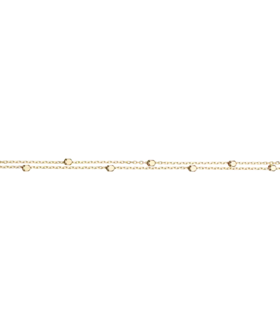 SCROUPLES 8KT ARMBÅND DOBBELT FACETKUGLER -33523,18