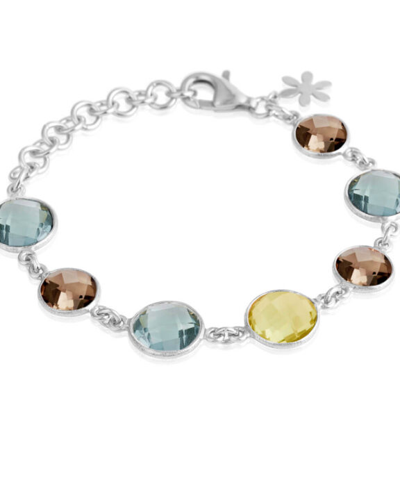 SUSANNE FRIIS BJØRNER SØLV ARMBÅND MED KVARTS - 1394-1-510