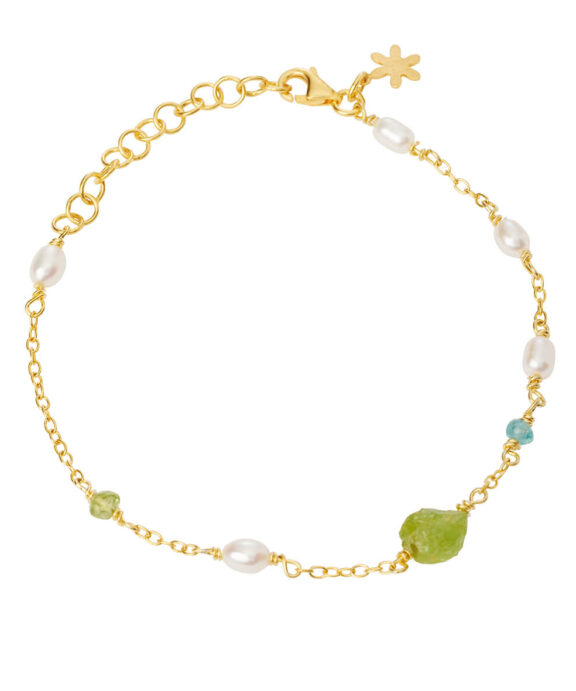 SUSANNE FRIIS BJØRNER ARMBÅND SØLV FORGYLDT 16-20 CM - 1873-2-20-574