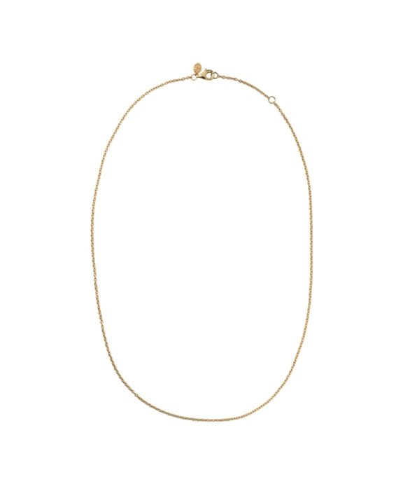 BYBIEHL CLASSIC HALSKÆDE 45 CM SØLV FORGYLDT - 3-1501-GP-45