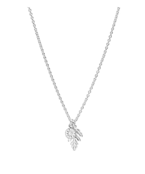 LUND COPENHAGEN HALSKÆDE SØLV MARGUERIT - 9025033-H
