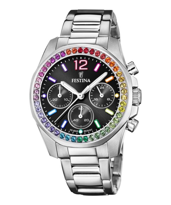 FESTINA RAINBOW UR DAME STÅL - F20606/3