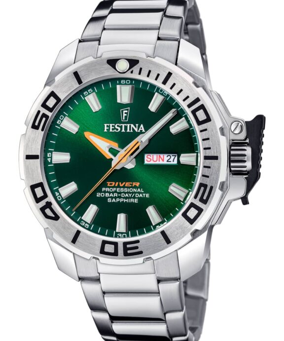 FESTINA PROFESSIONAL DIVER UR HERRE MED STÅL LÆNKE - F20665/2