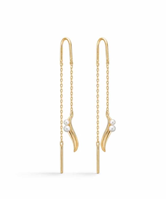 MADS Z MORNING DEW 14 KARAT ØRERINGE MED PERLE - 1503087