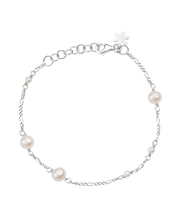 SUSANNE FRIIS BJØRNER SØLV ARMBÅND MED PERLER - 1887-1-20-900