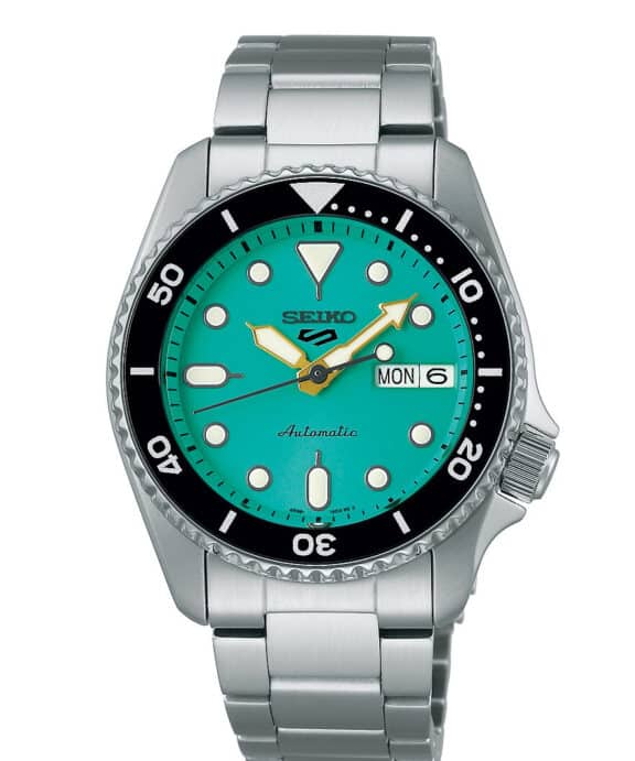 SEIKO 5 SPORT AUTOMATIK MED GRØN SKIVE - SRPK33K1