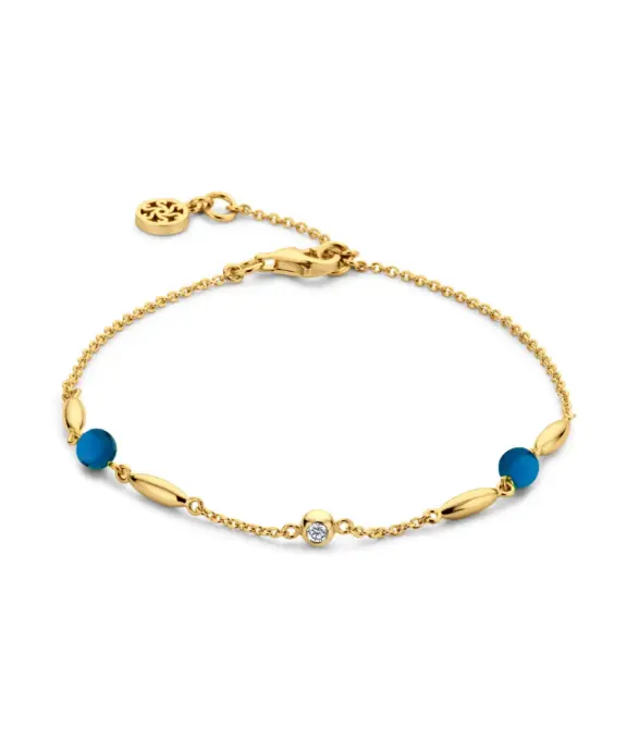 SPIRIT ICONS ARMBÅND CORNELIA SØLV FORGYLDT - 20492