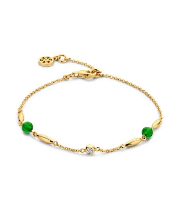 SPIRIT ICONS ARMBÅND CORNELIA SØLV FORGYLDT - 20482