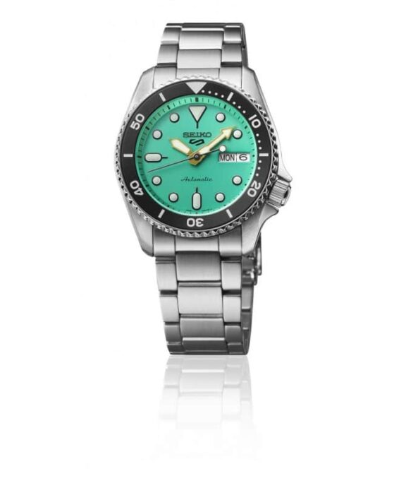 SEIKO 5 SPORT AUTOMATIK MED GRØN SKIVE - SRPK33K1