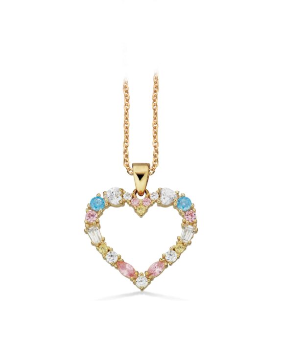 SCROUPLES 8 KARAT HJERTE VEDHÆNG MED KÆDE - 214003