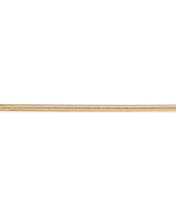 SCROUPLES OVAL FORGYLDT SØLV SLANGE ARMBÅND - 38392A,M