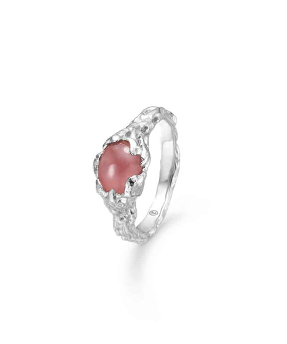 STUDIO Z SØLV MAGMA RING ROSA ZIRKONIA - 7147832