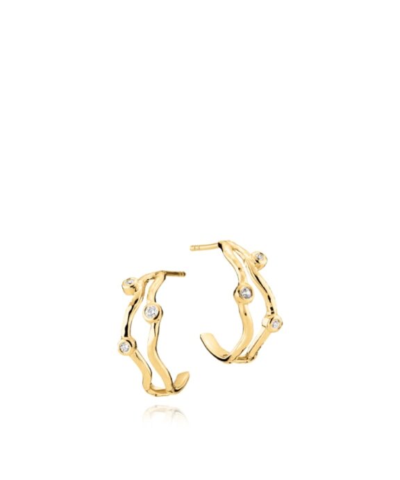 IZABEL CAMILLE VERA CREOL FORGYLDT MED ZIRKONIA - A1808GS