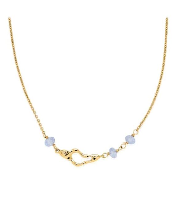 IZABEL CAMILLE KARINA X IC HALSKÆDE SØLV FORGYLDT - A2062GS