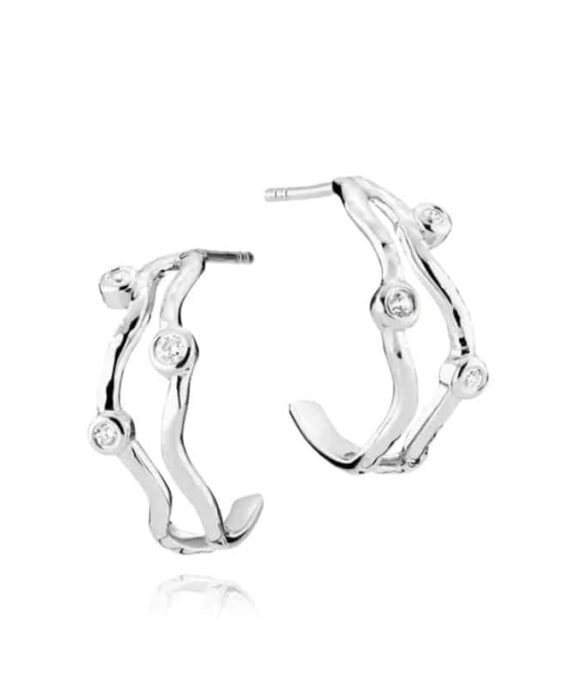 IZABEL CAMILLE CREOLER SØLV MED ZIRKONER VERA - A1808SWS