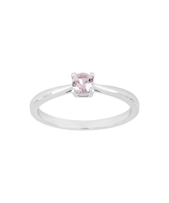 JOANLI NOR SØLV RING LYSRØD ZIRKONIA - 145111