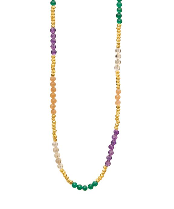 SUSANNE FRIIS BJØRNER COLLIER MED STEN I FARVER-1906-2-45-598