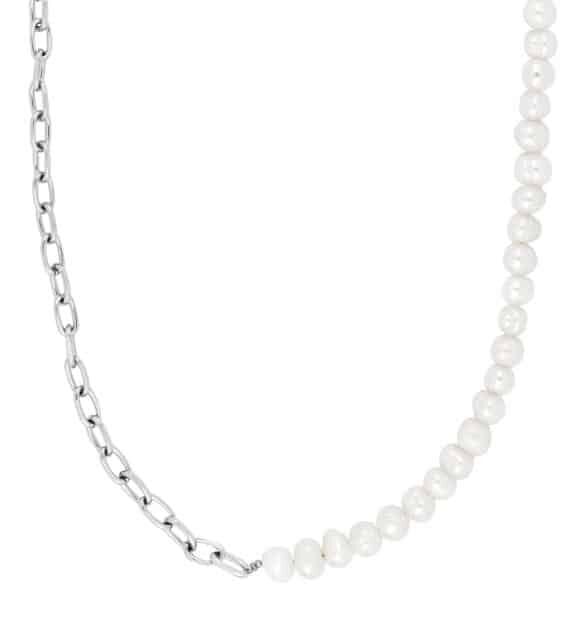 SON OF NOA HALSKÆDE STÅL MED FERSKVANDSPERLER - 20890172755