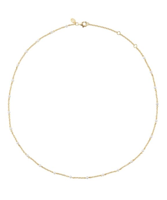 BYBIEHL SCARLETT HALSKÆDE SØLV FORGYLDT - 3-3401WP-GP