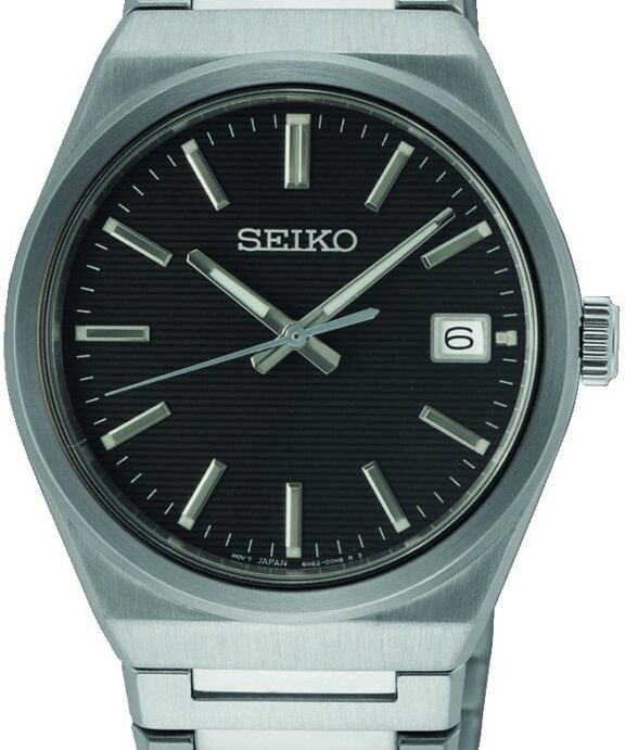 SEIKO CLASSIC STÅL MED SORT SKIVE - SUR557P1