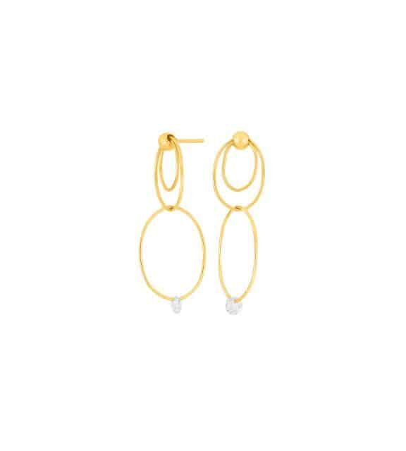 JOANLI NOR ØRERINGE MAJANOR SØLV FORGYLDT - 30453895900