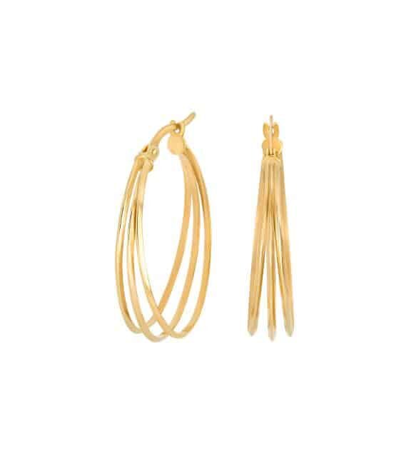 SIERSBØL ØRERINGE 8 KARAT GULD 3 BÅND - 30821810300