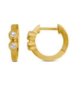 BYBIEHL LUCY HOOPS MED HVID ZIRKINIA - 4-039A-GP