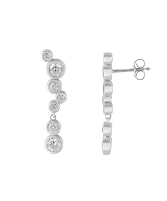 BYBIEHL STARDUST ØRERINGE SØLV MED ZIRKONIA MEDIUM - 4-4604a-R