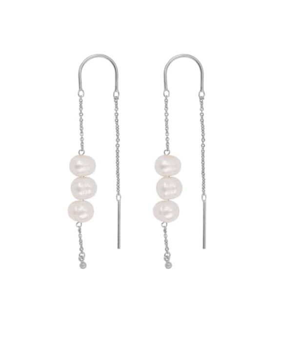 BYBIEHL EMILY STRING ØRERINGE SØLV - 4-4702WP-R