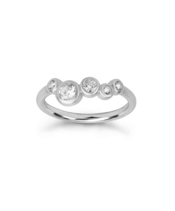 BYBIEHL STARDUST RING SØLV MED ZIRKONIA - 5-4607a-R